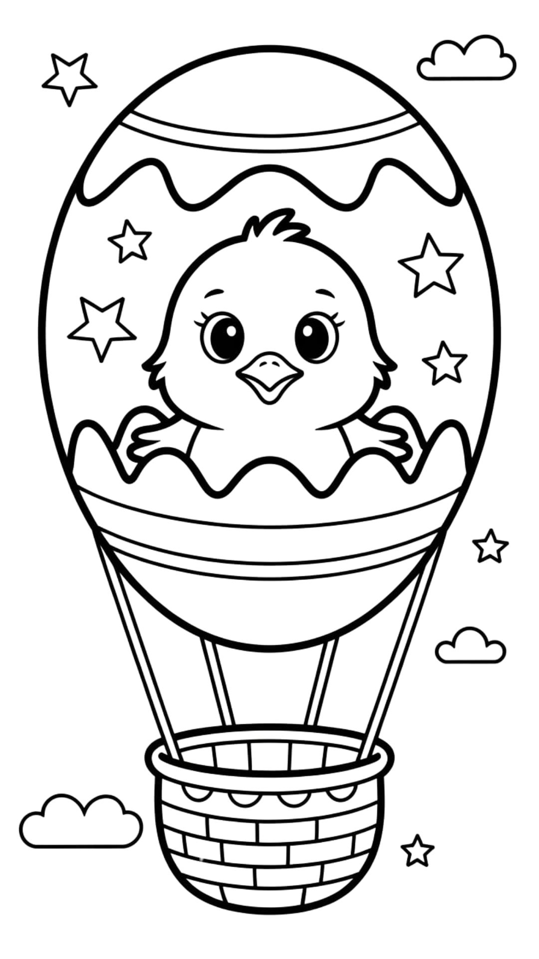 hot air balloon coloring sheets