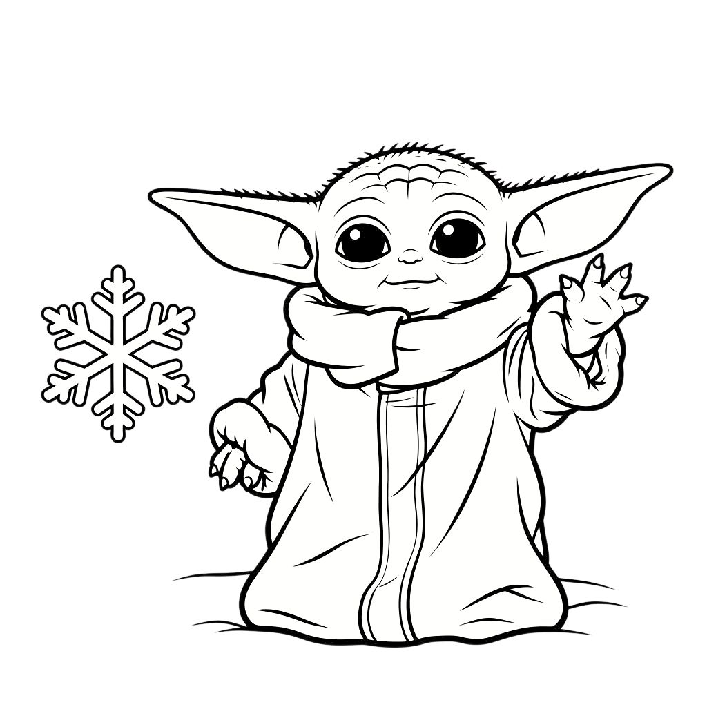 baby yoda coloring pages pdf