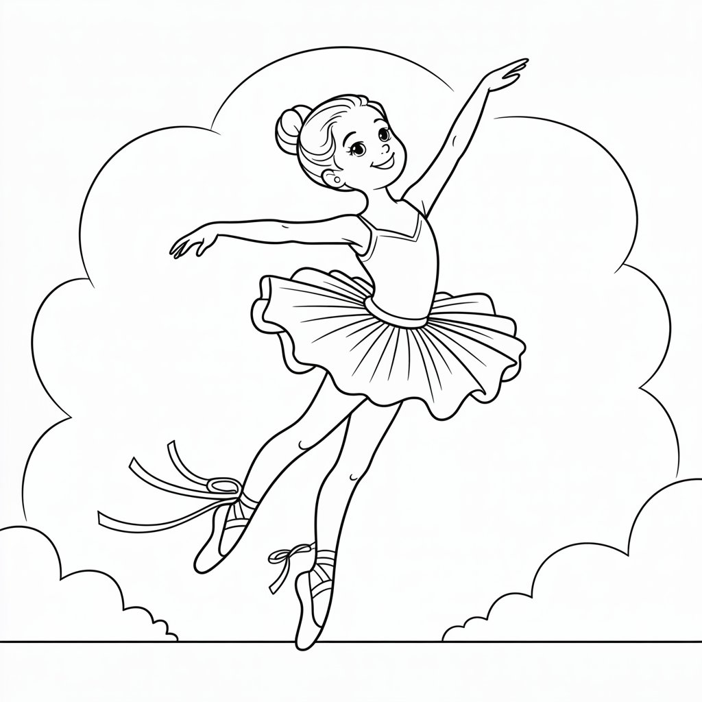 ballerina printable coloring pages