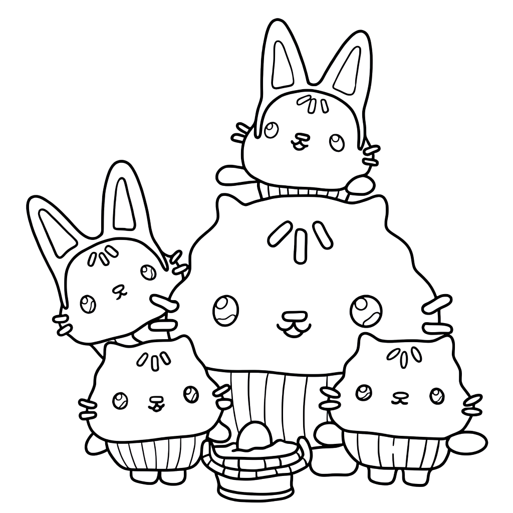 gabby cat coloring pages
