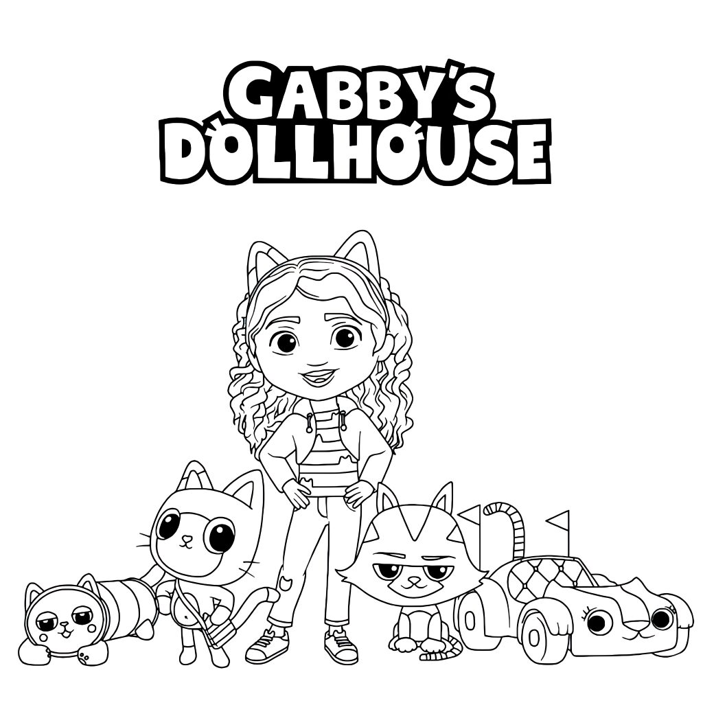gabby cat coloring page