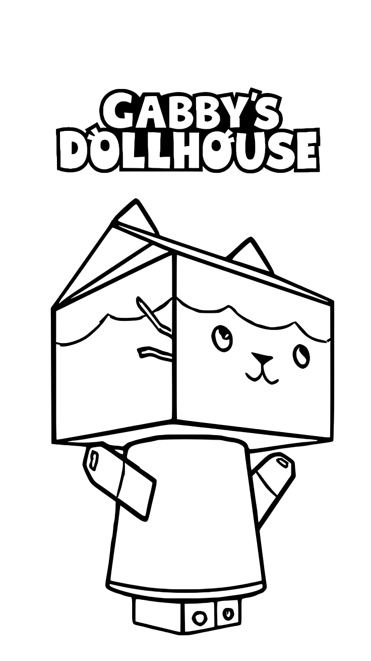 gabby dollhouse coloring pages