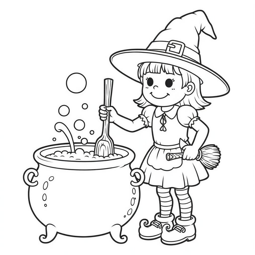color page witch