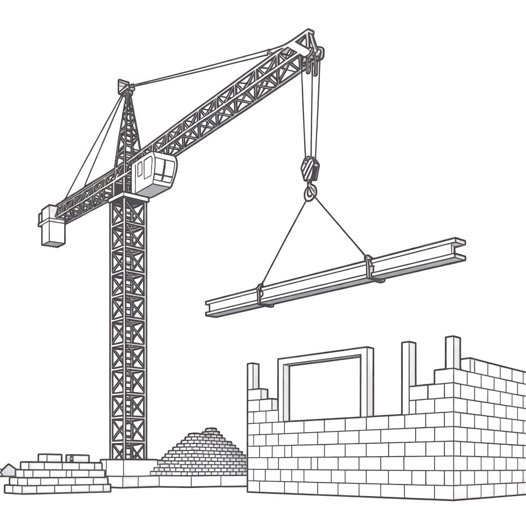 crane truck coloring page