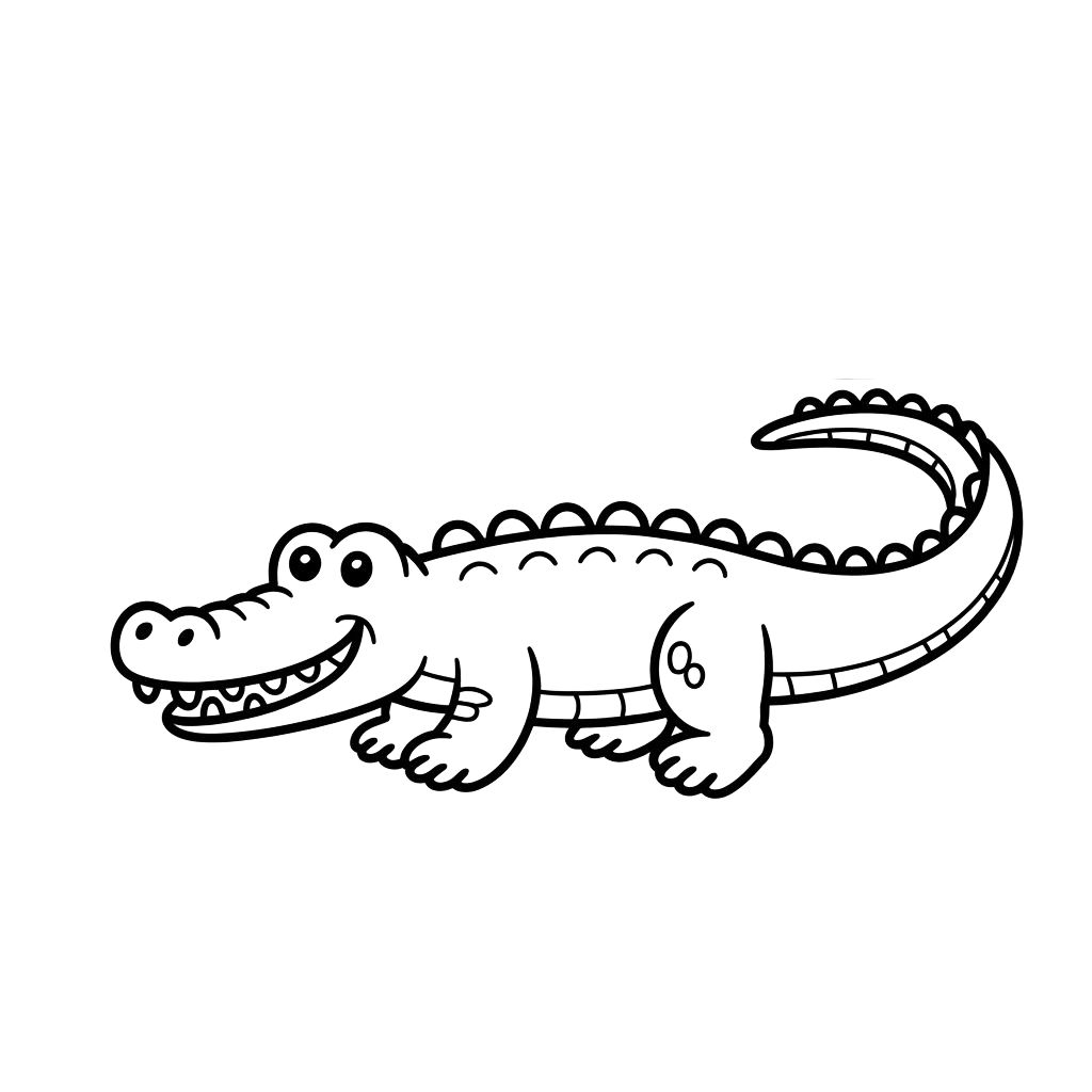 coloring pages crocodile