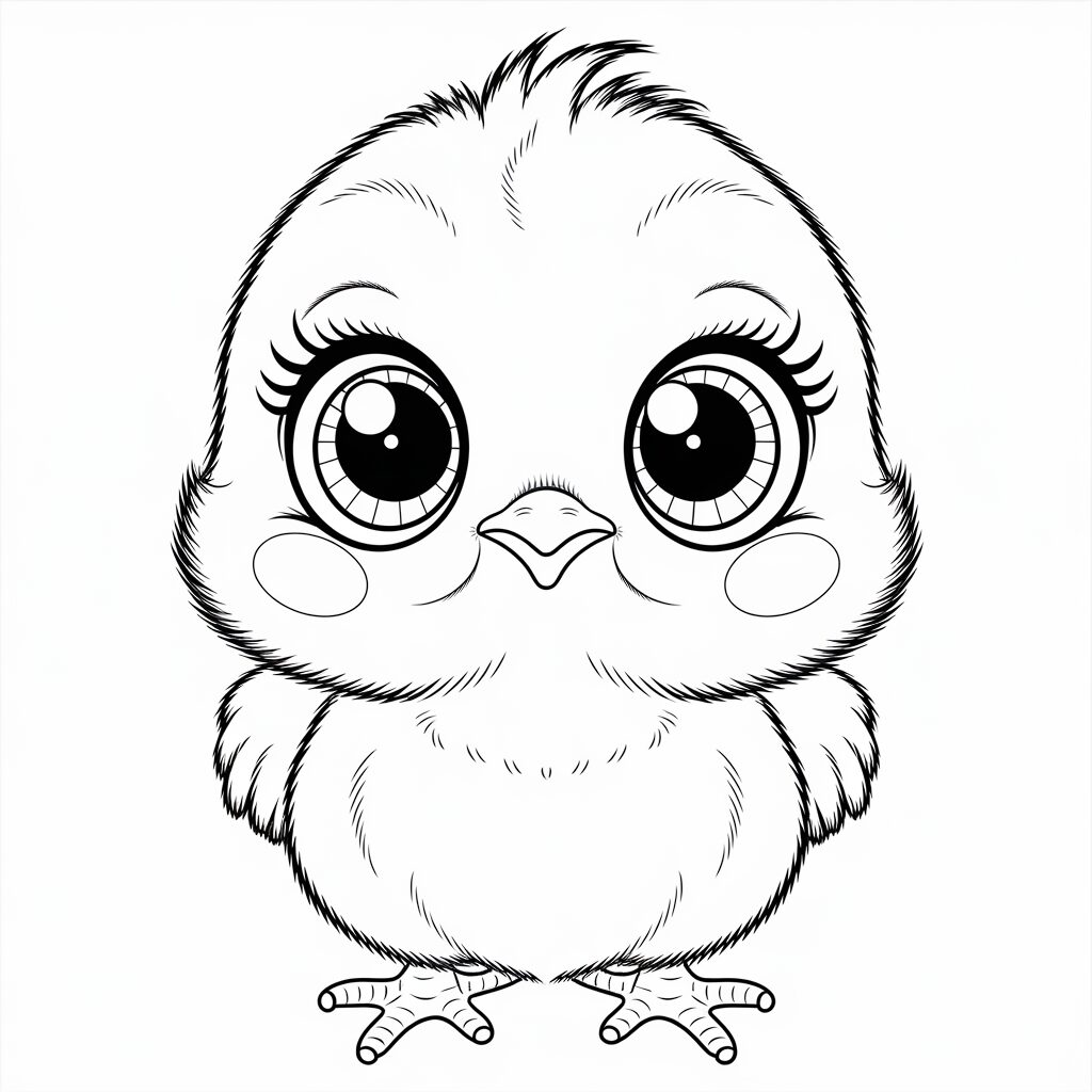 coloring pages chick