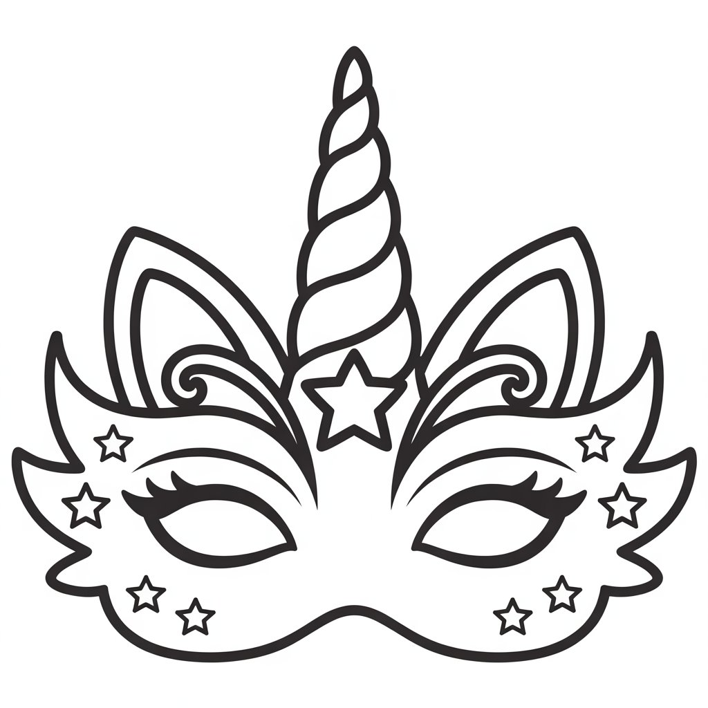 mask coloring pages