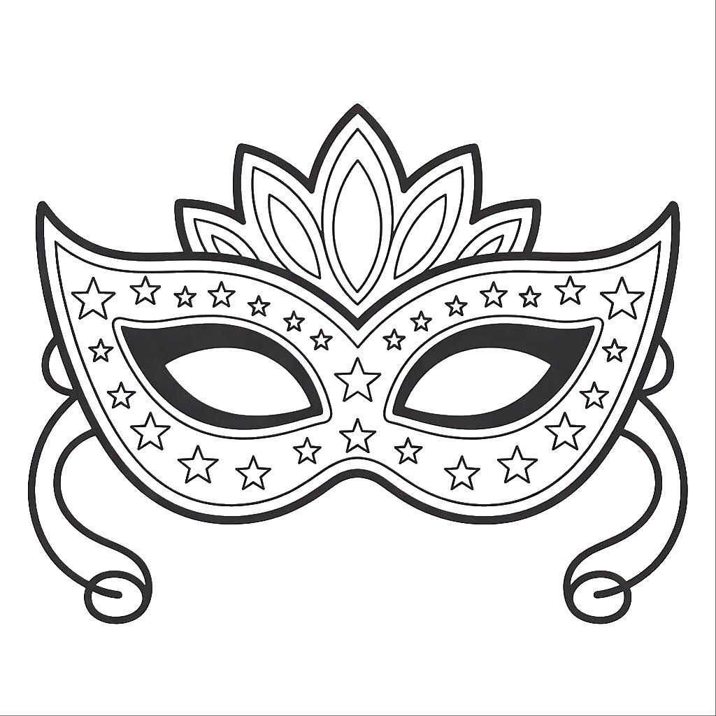 halloween mask coloring pages