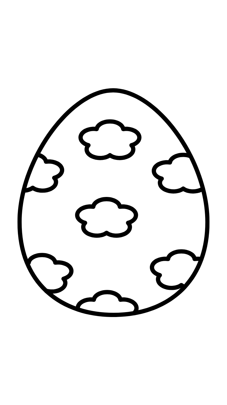 blank egg coloring page