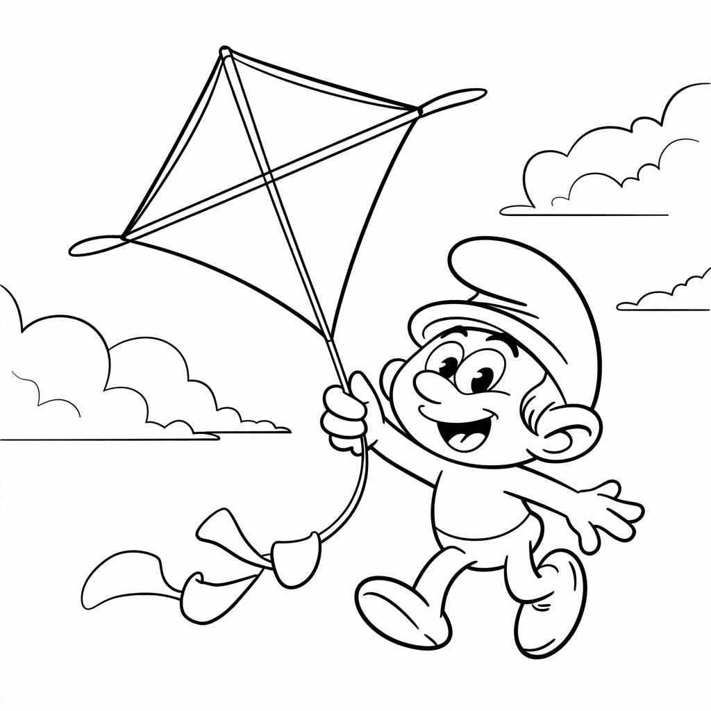 smurf coloring sheets