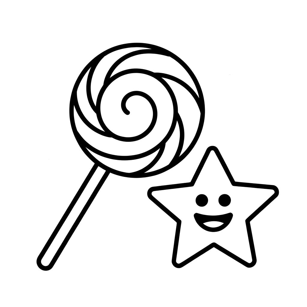 candy coloring book pages