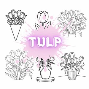 Tulip Coloring Pages