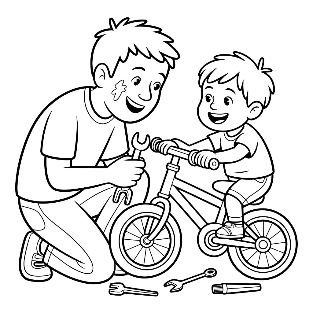 father's day coloring page