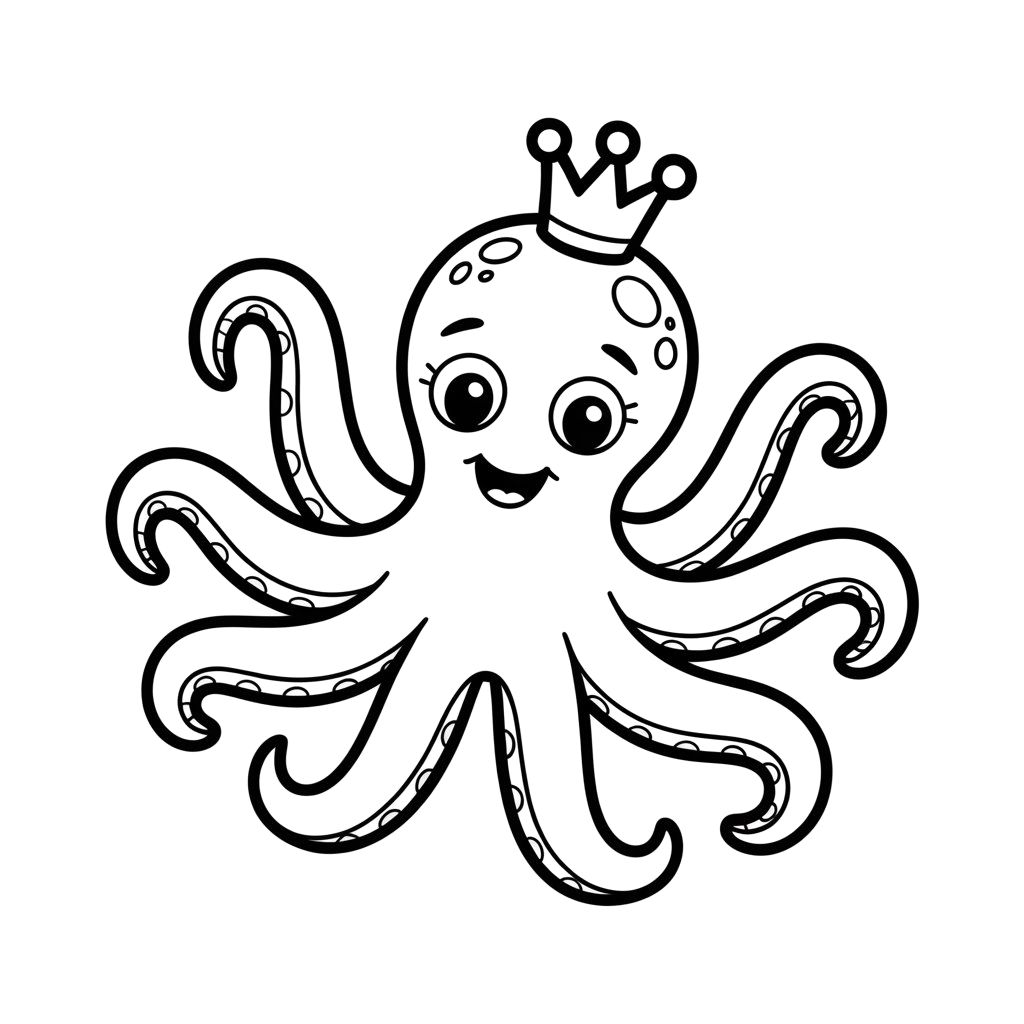octopus coloring page