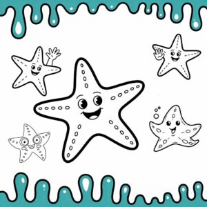 Starfish Coloring Page