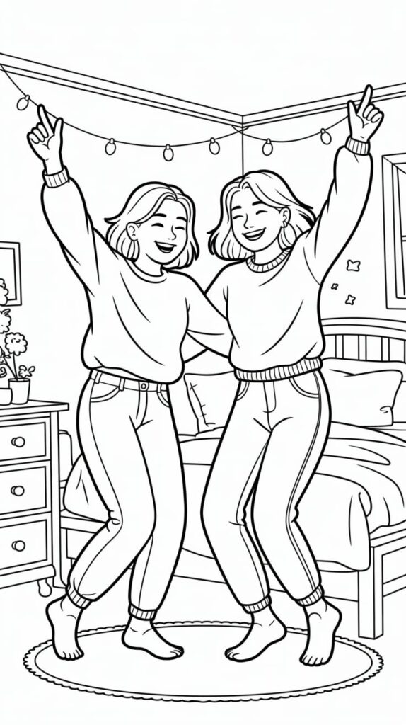cute bff coloring pages