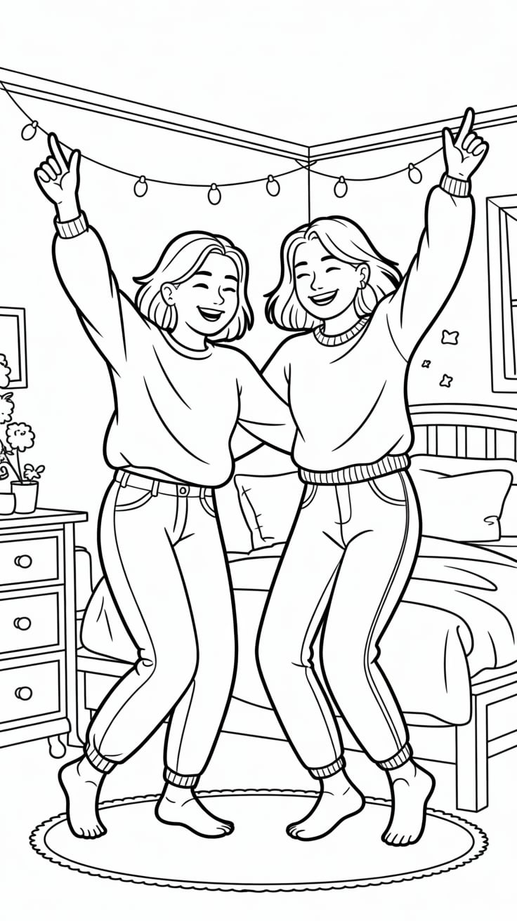 cute bff coloring pages