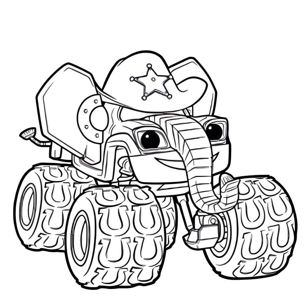 blaze and monster machines coloring pages