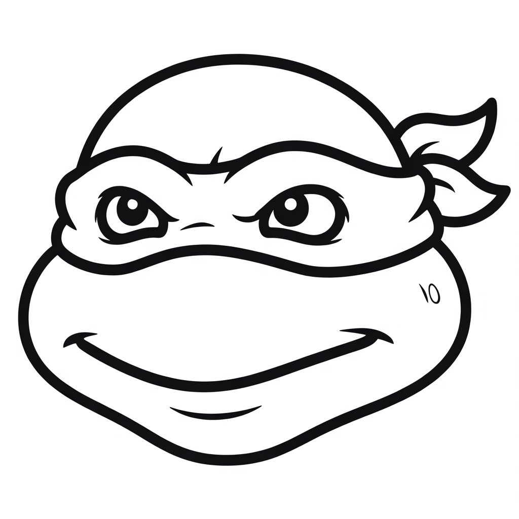 mask coloring page