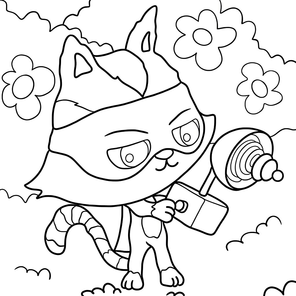 gabby's dollhouse coloring book