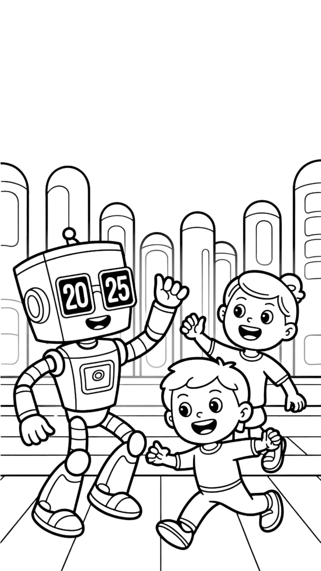 happy new years coloring page