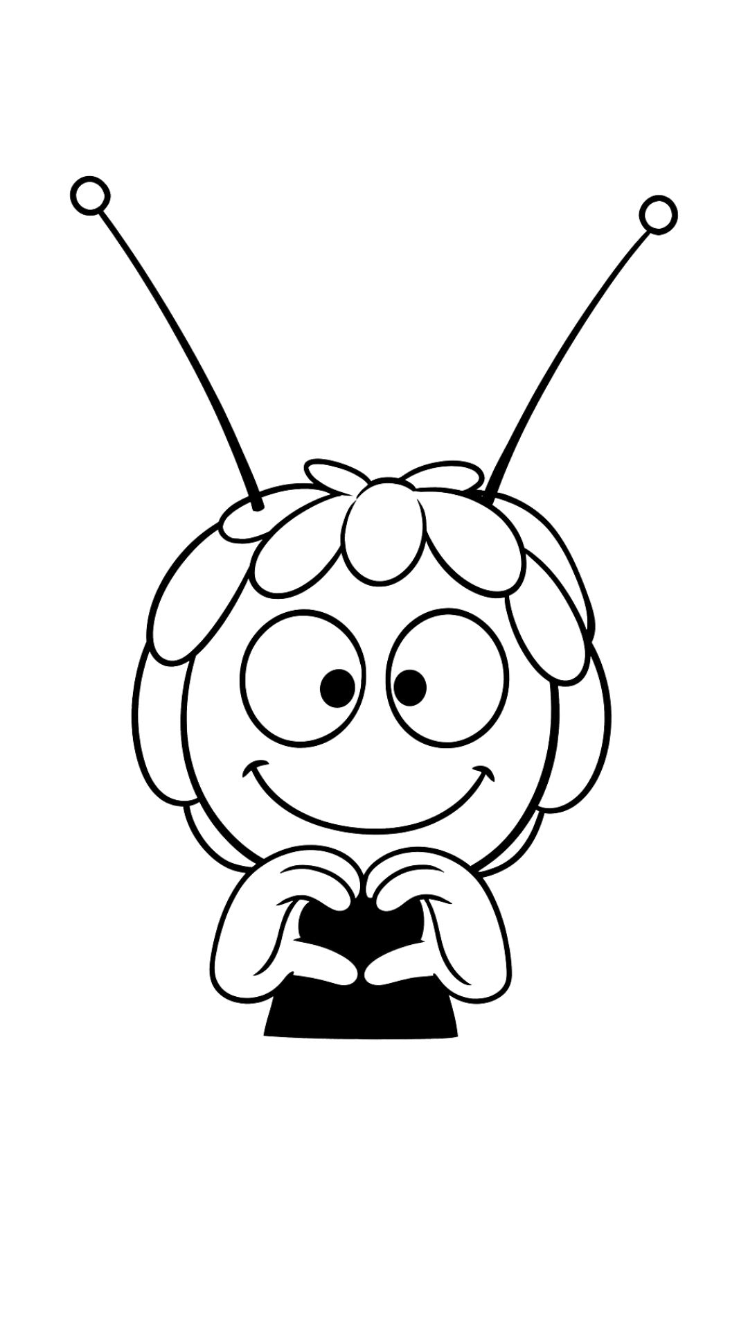 honey bee coloring page