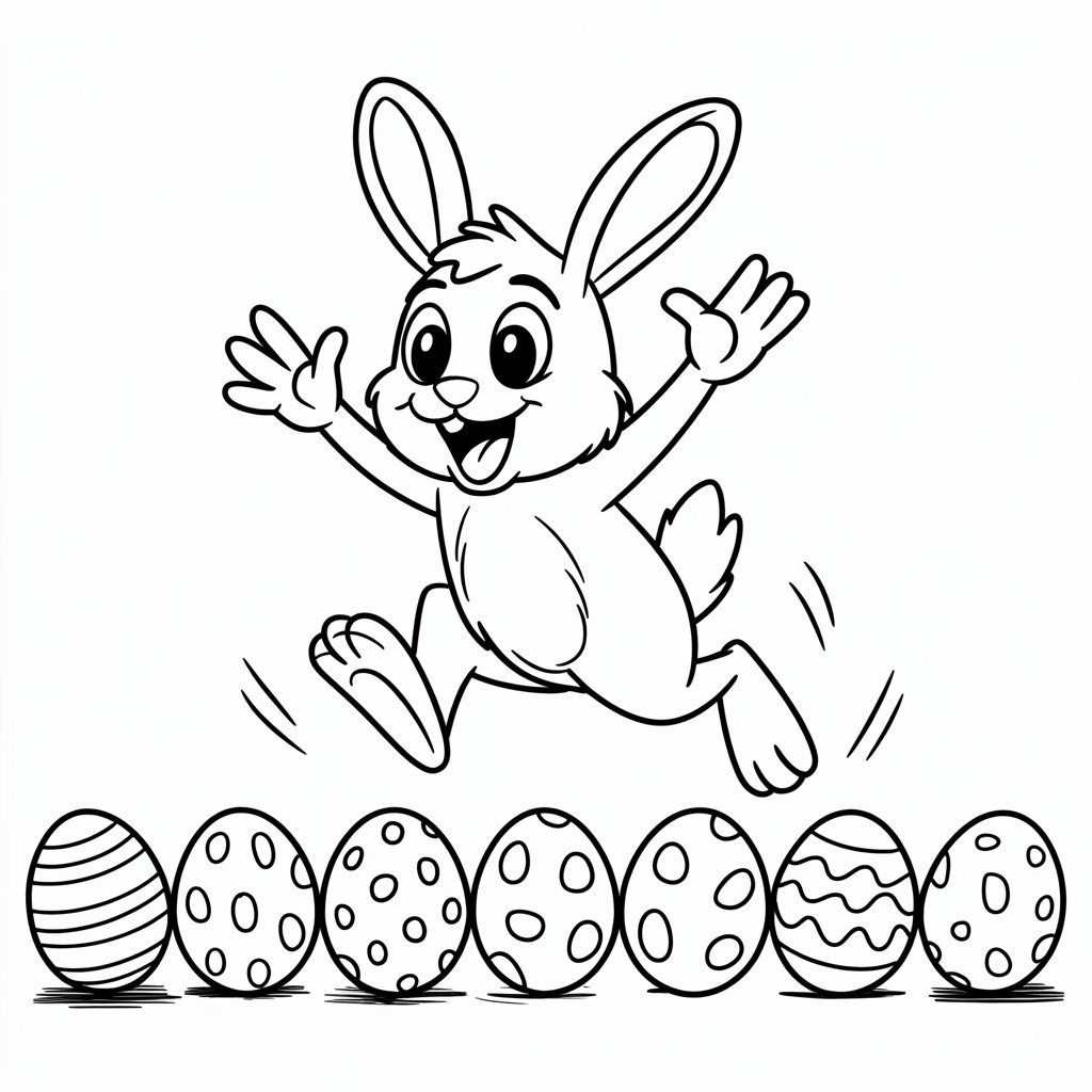 coloring pages easter bunny