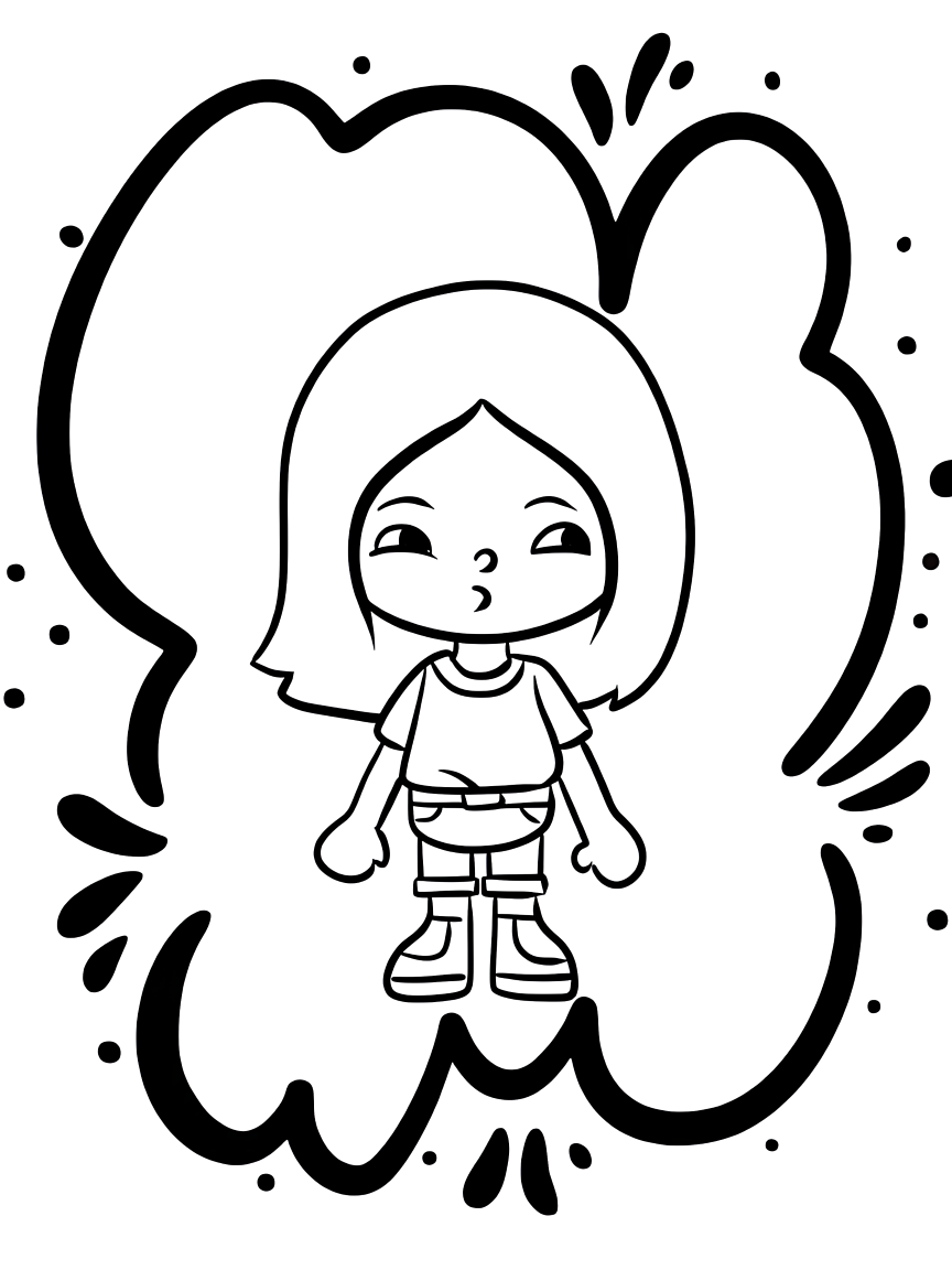 printable toca boca coloring pages