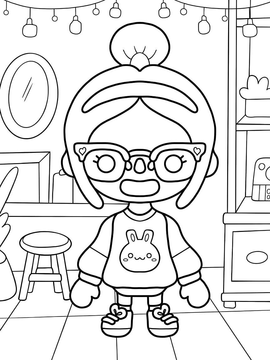 vacation toca boca coloring pages