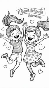 bff coloring pages