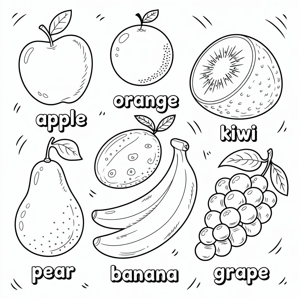 fruit of the spirit coloring page