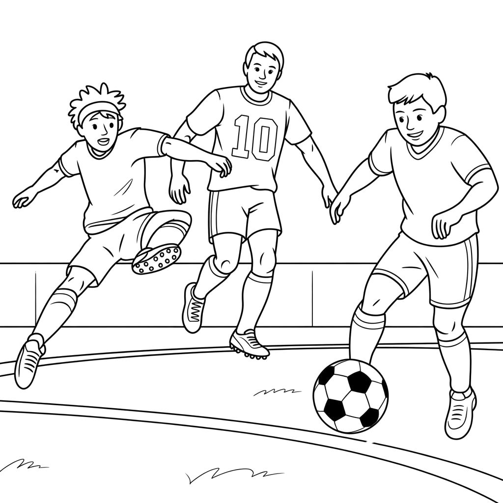coloring pages football player
