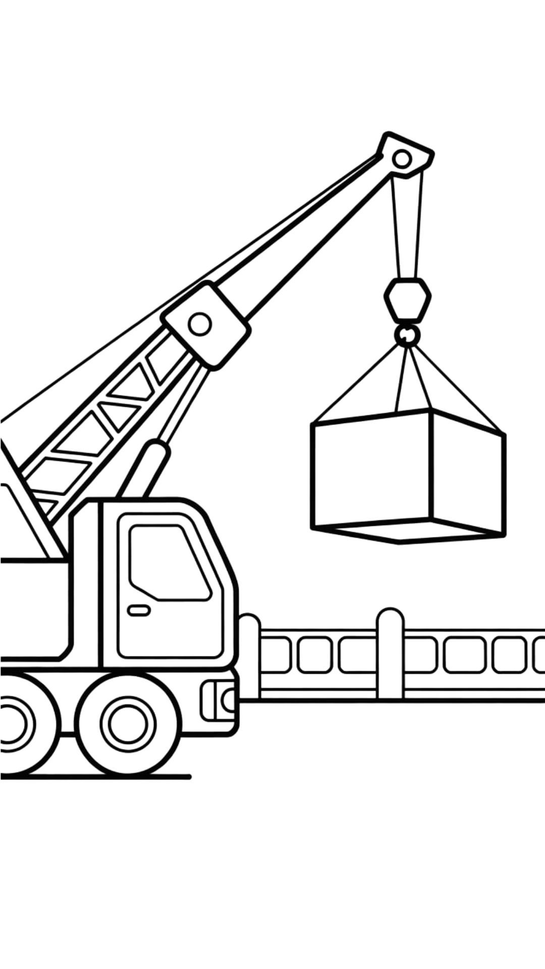 crane coloring page