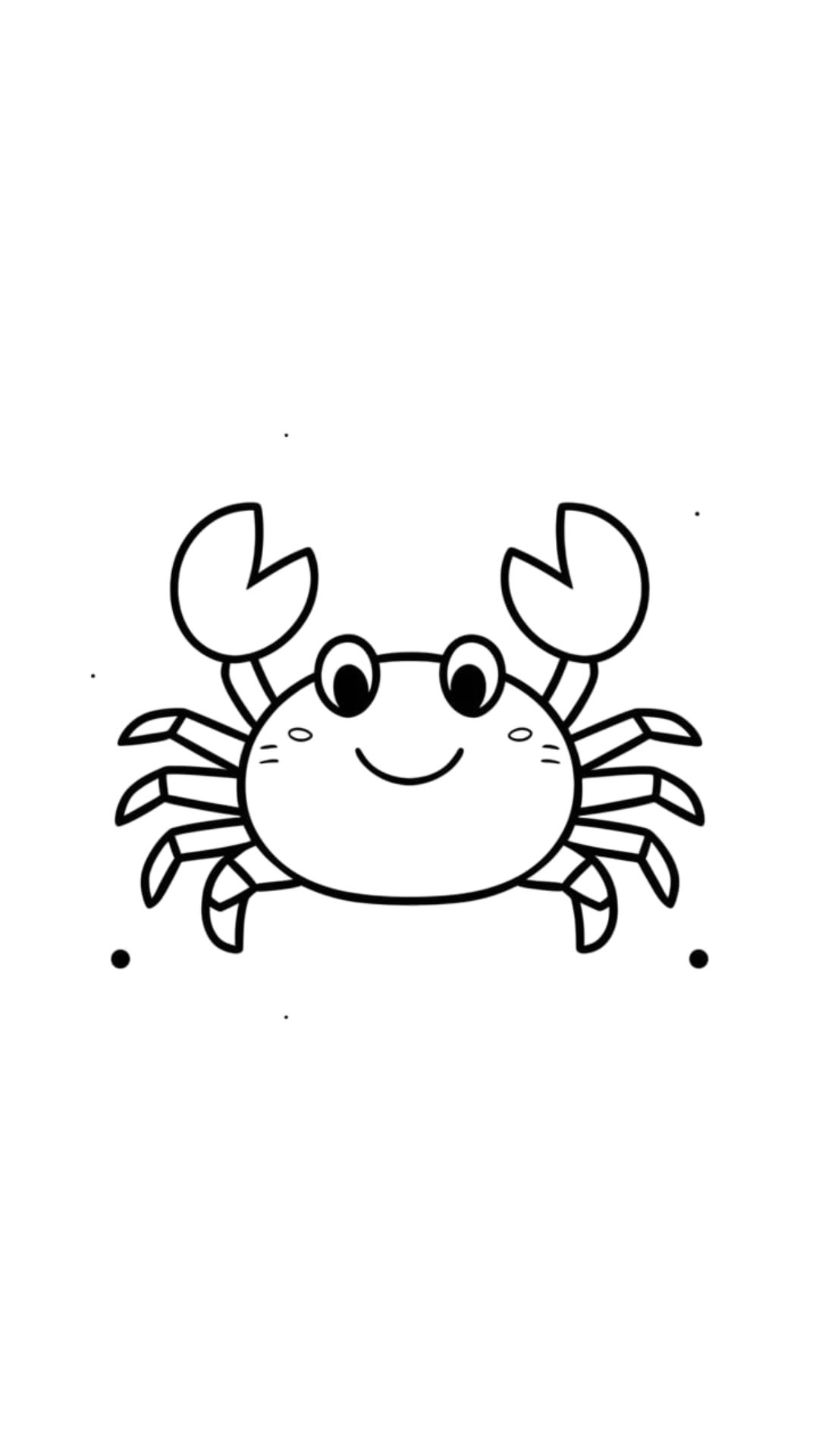 crab coloring pages free
