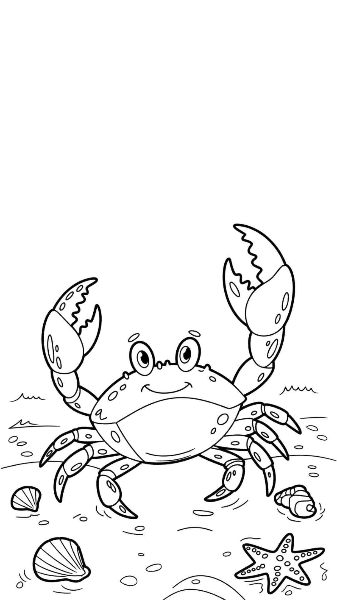 adult coloring pages crab