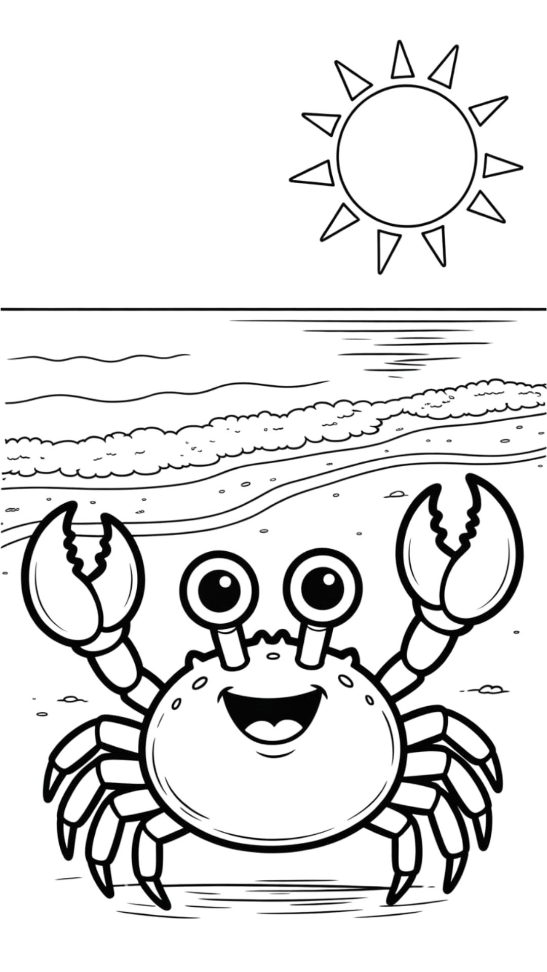 crab coloring pages printable