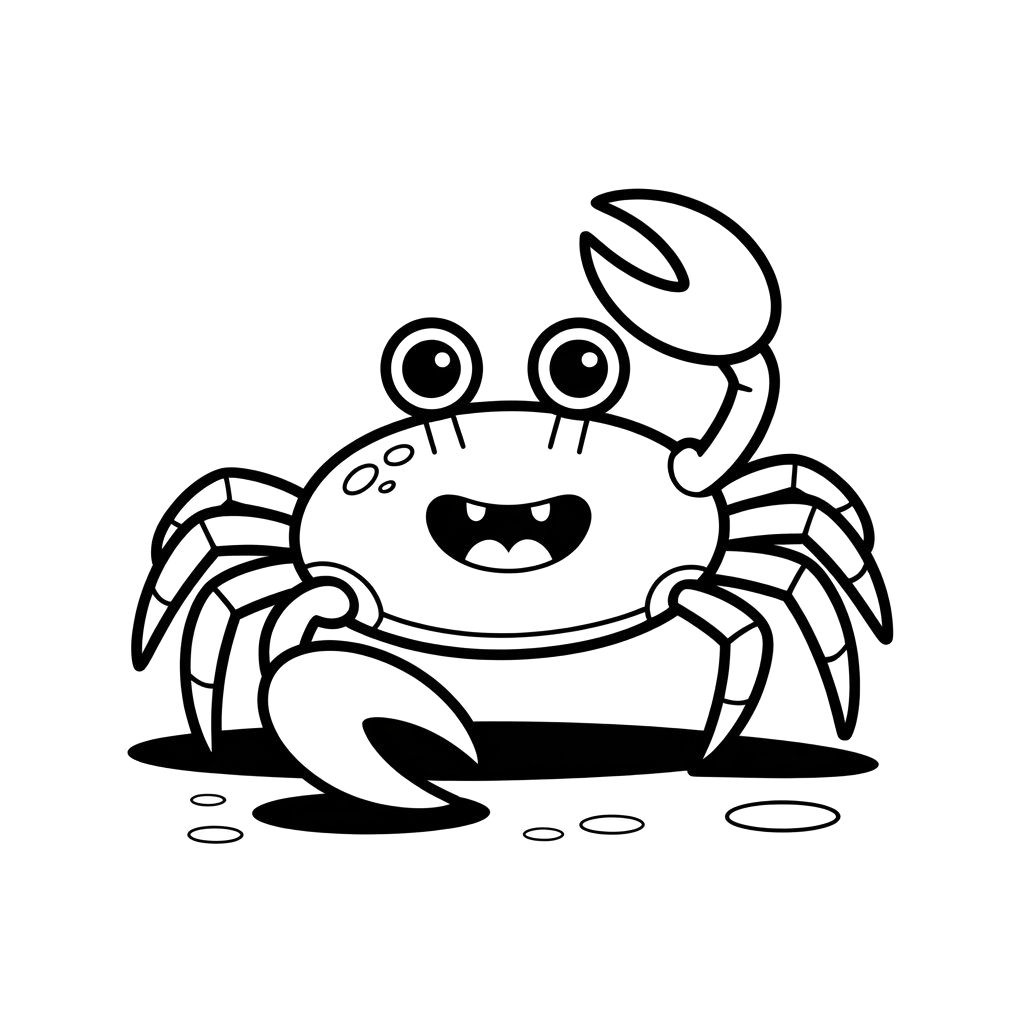 free crab coloring pages