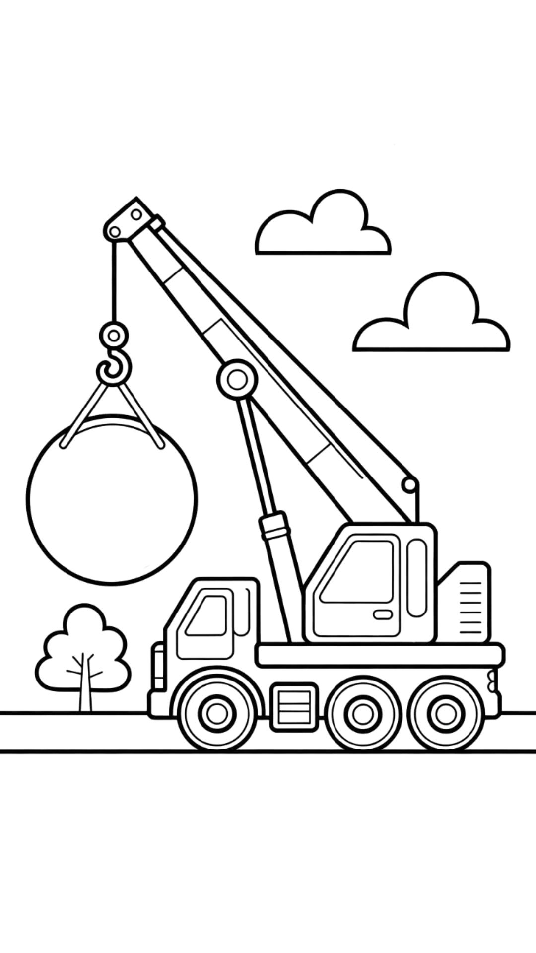 coloring pages crane