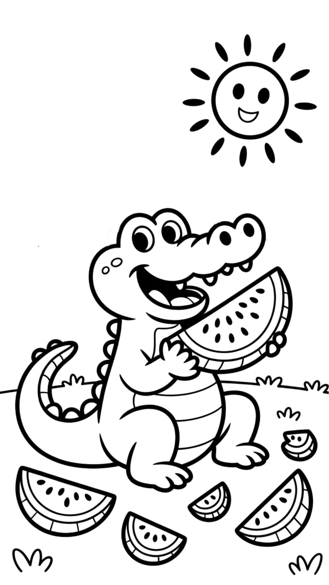 crocodile coloring sheets