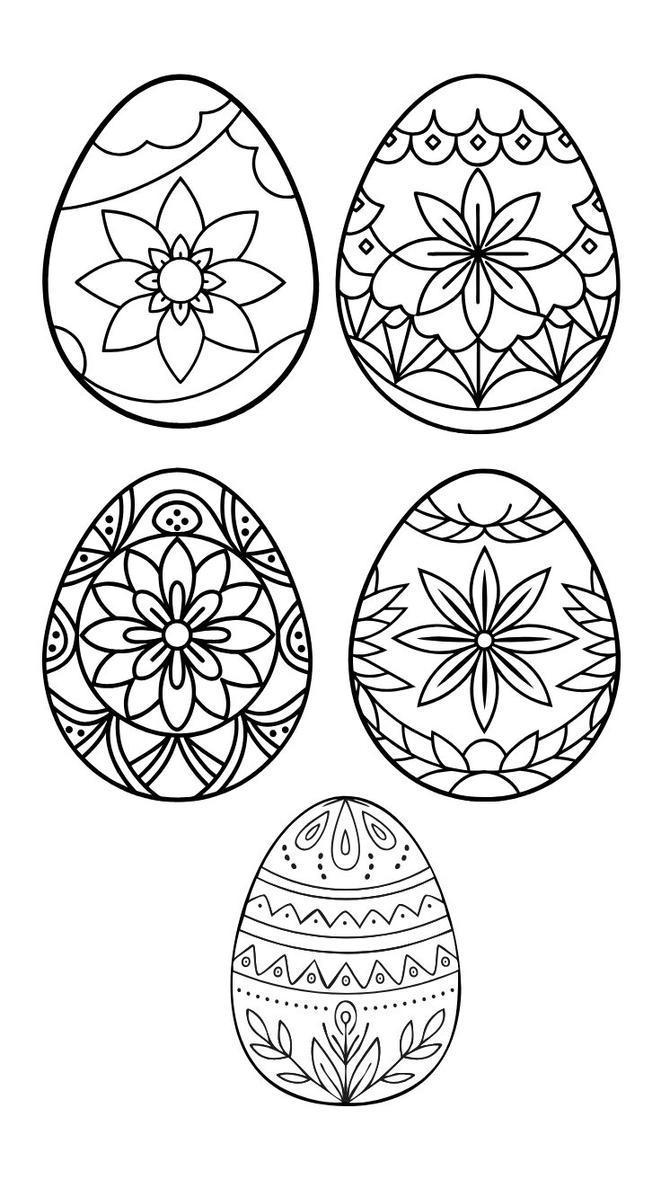 egg printable coloring pages