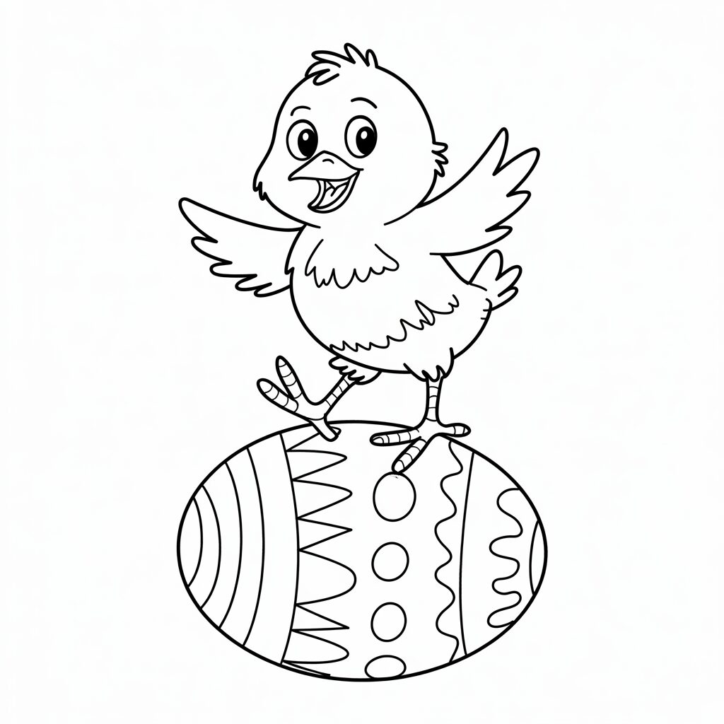 baby chick coloring pages
