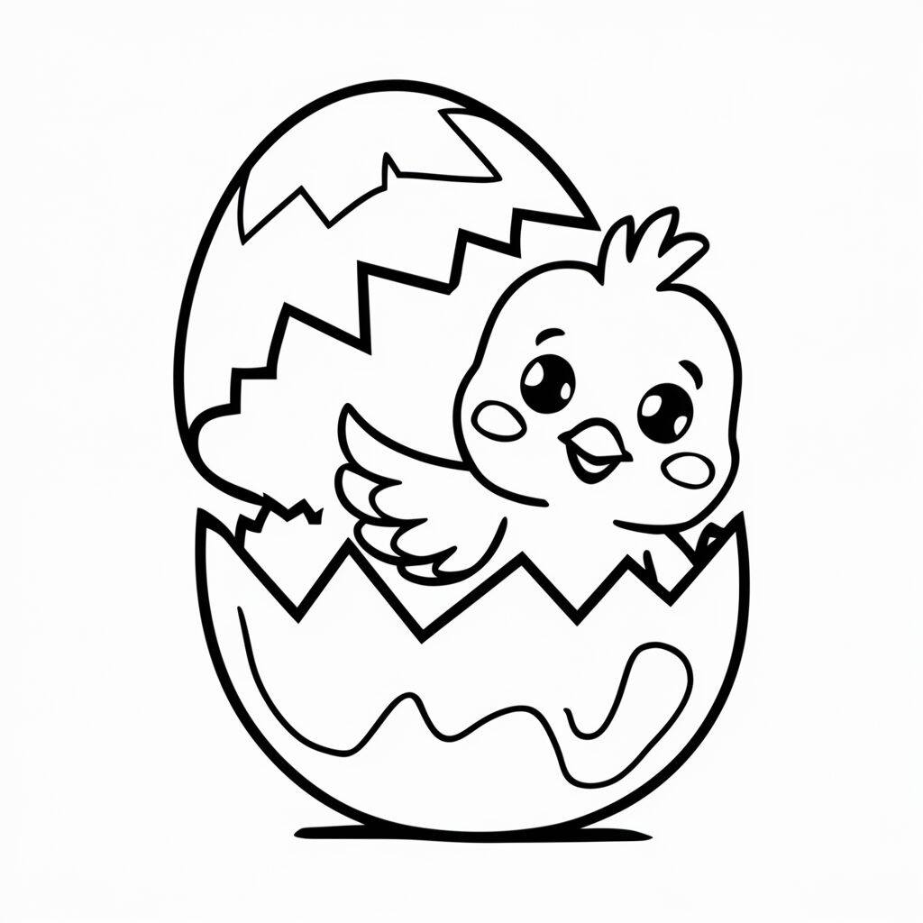 chick coloring pages printable