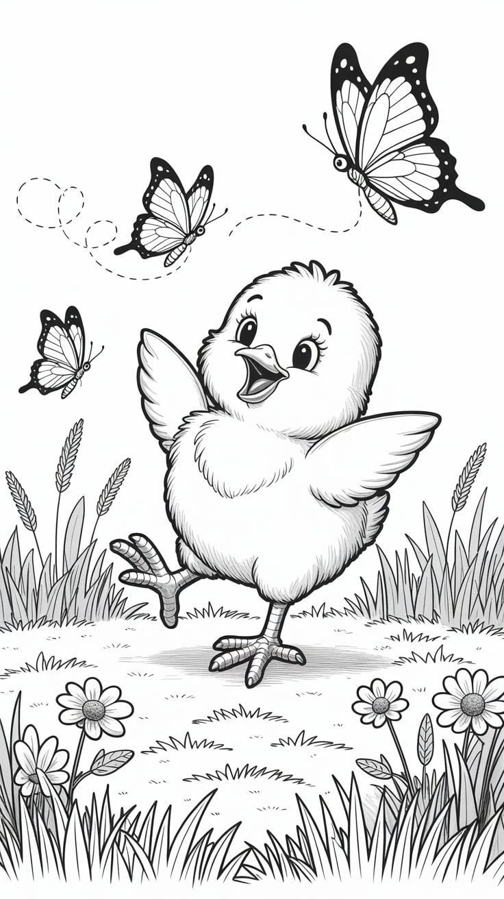 chick coloring sheets