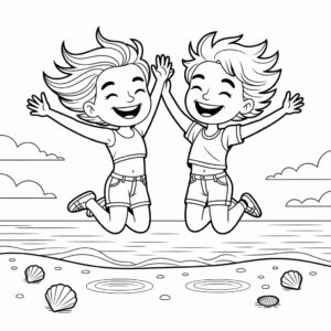 coloring pages best friends forever