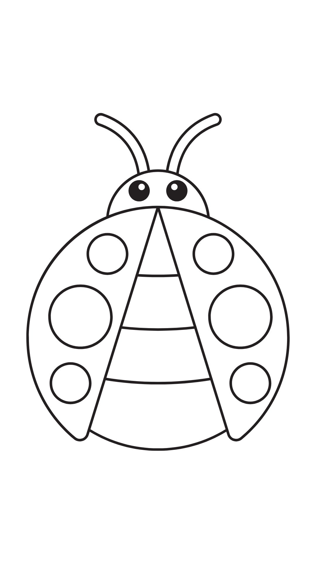 cute ladybug coloring page