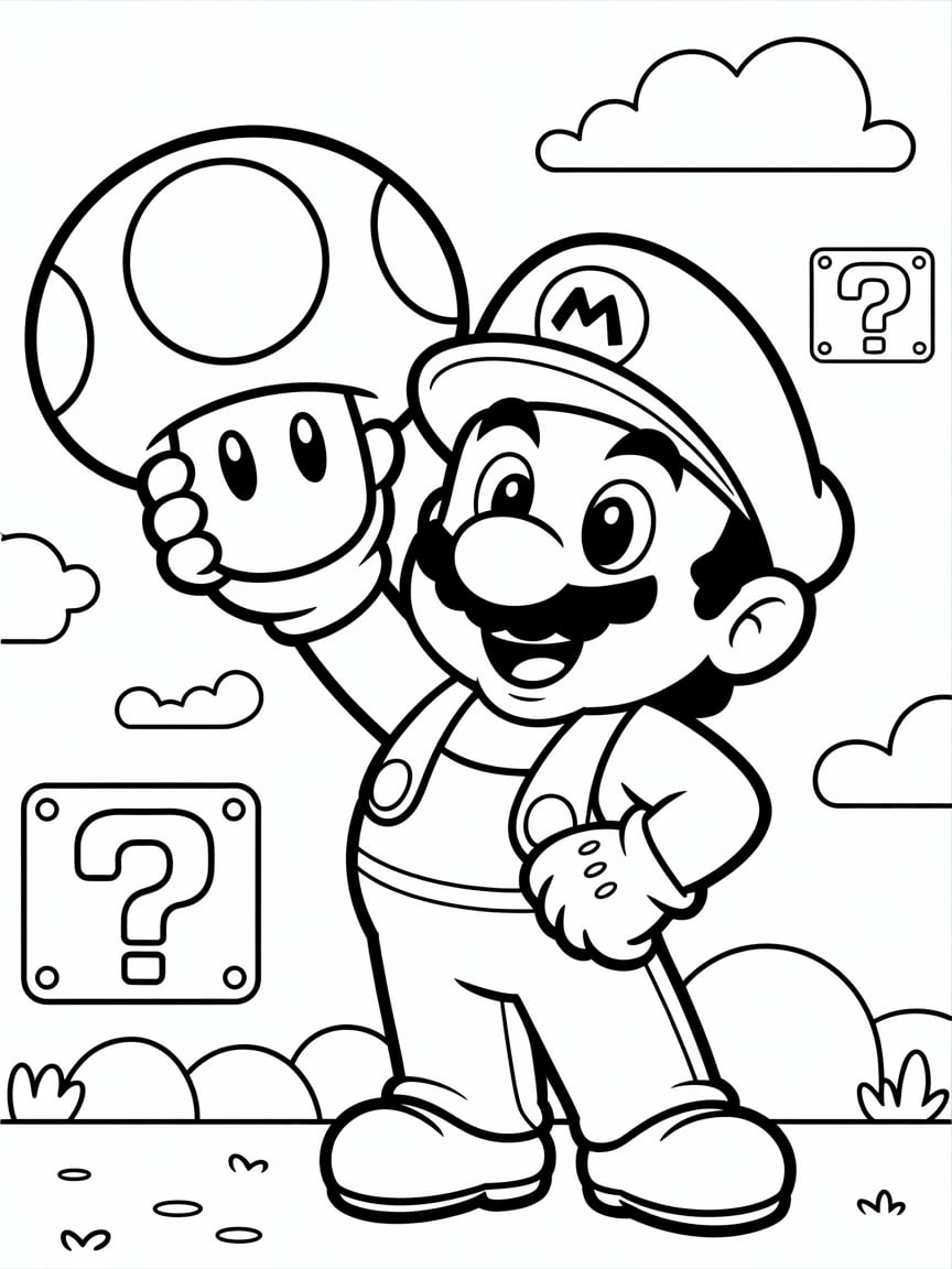 mario brothers coloring book