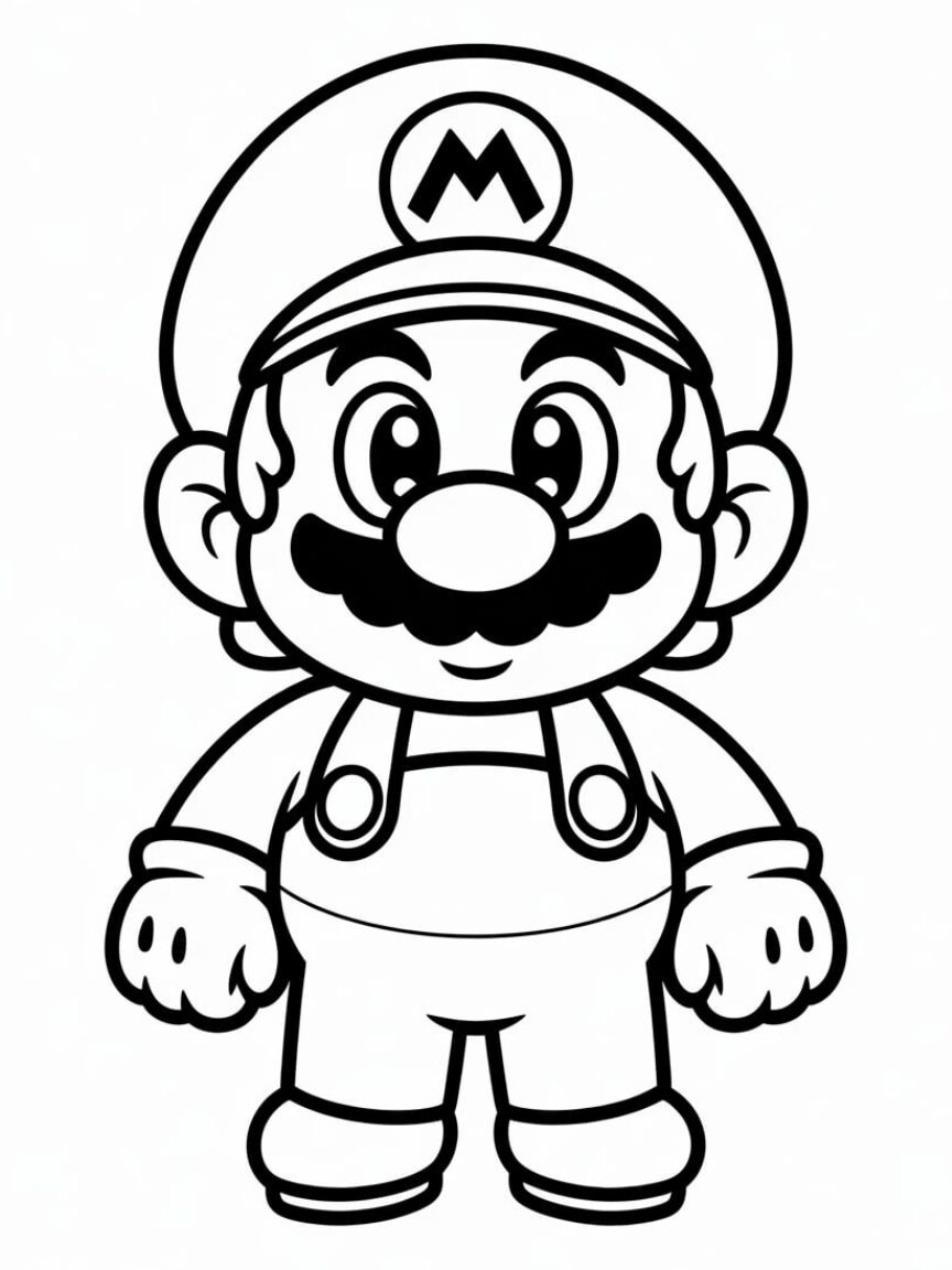 mario coloring sheets