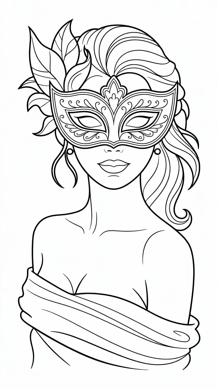 coloring mask pages