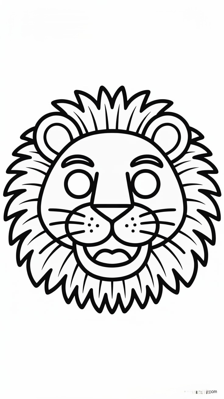 superhero mask coloring page