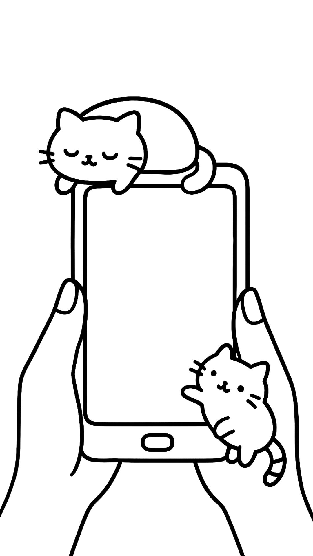 Cute Phone coloring pages